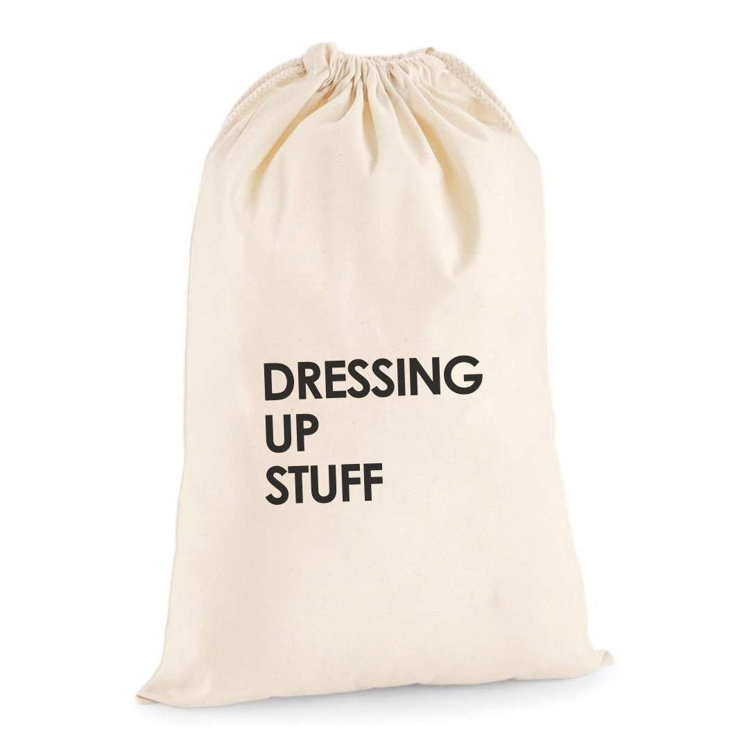 DRESSING UP STUFF DRAWSTRING BAG