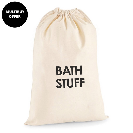 BATH STUFF DRAWSTRING BAG