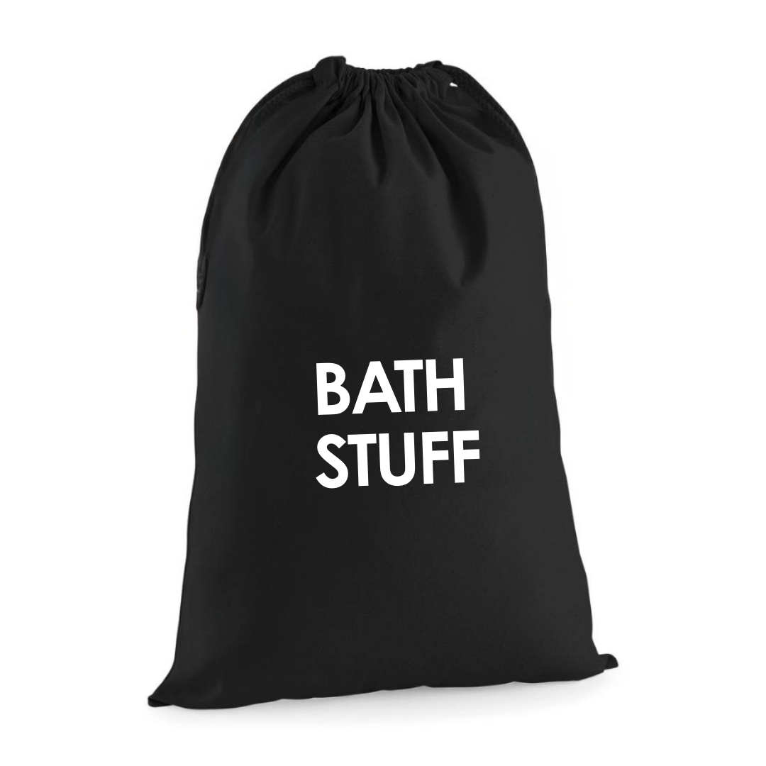 BATH STUFF DRAWSTRING BAG