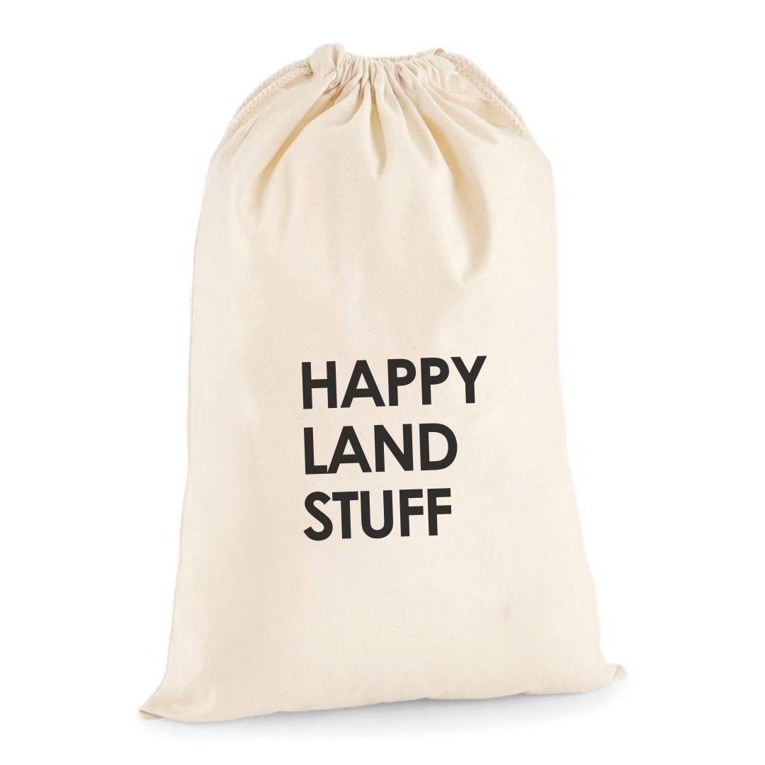 HAPPYLAND STUFF DRAWSTRING BAG