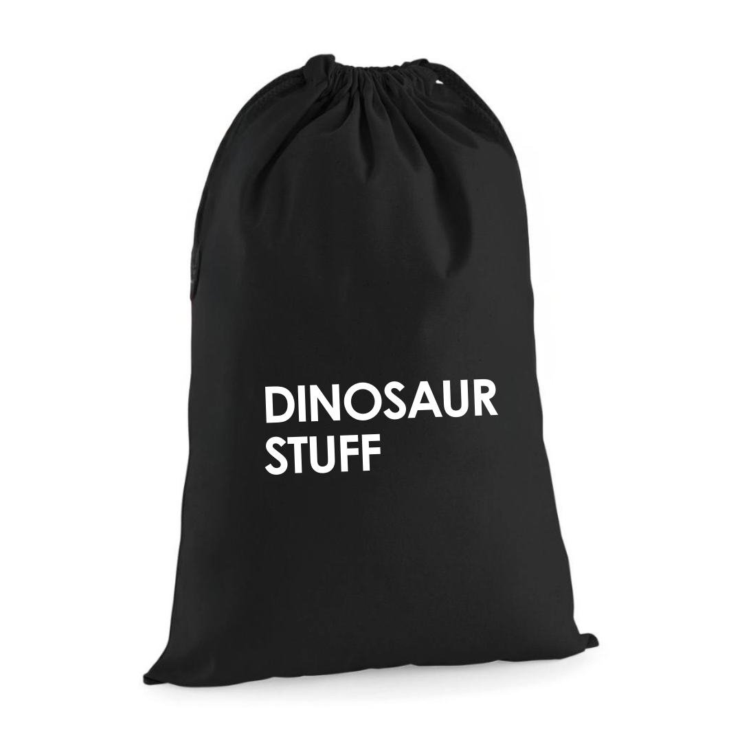 DINOSAUR STUFF DRAWSTRING BAG