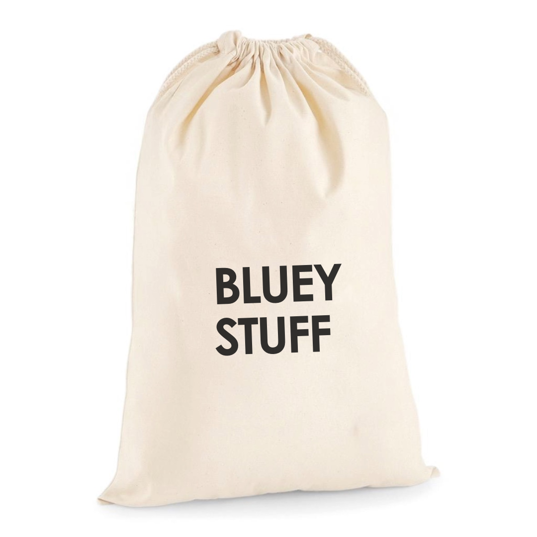 BLUEY STUFF DRAWSTRING BAG