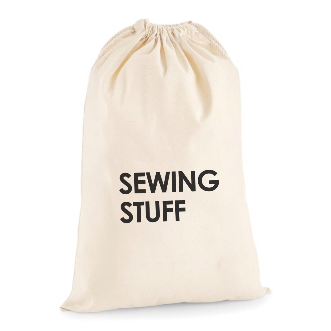 SEWING STUFF DRAWSTRING BAG