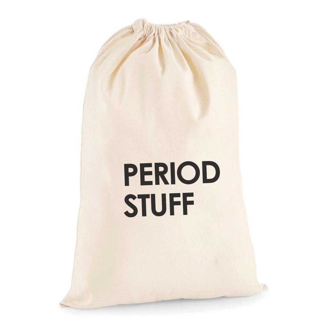 PERIOD STUFF DRAWSTRING BAG