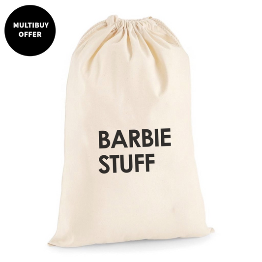 BARBIE STUFF DRAWSTRING BAG