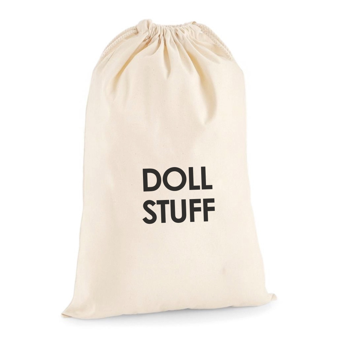 DOLL STUFF DRAWSTRING BAG