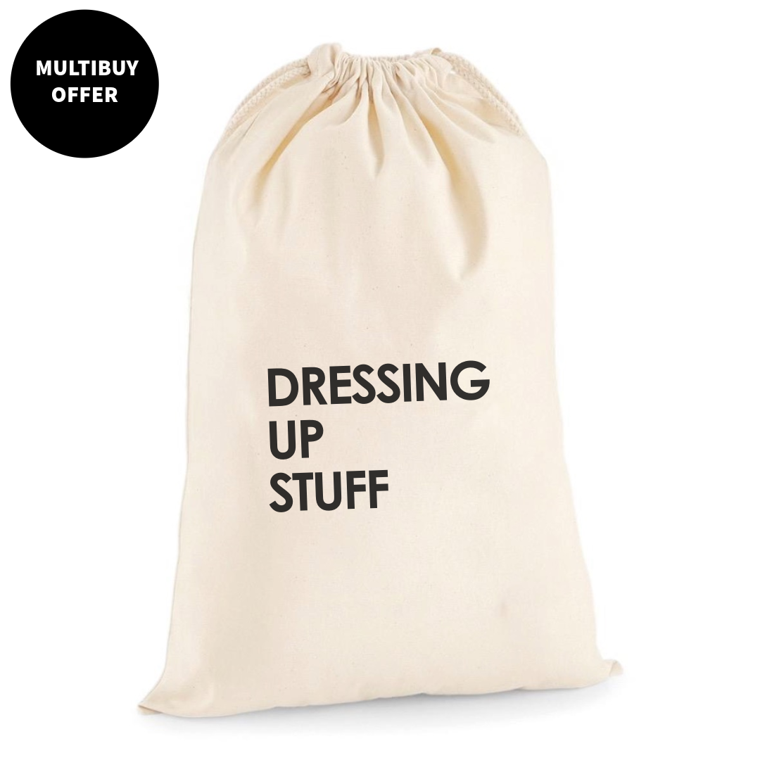 DRESSING UP STUFF DRAWSTRING BAG