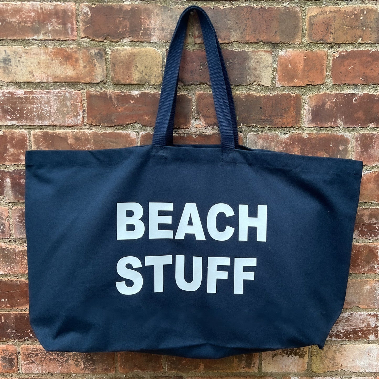 PERSONALISED NAVY EXTRA LARGE TOTE BAG