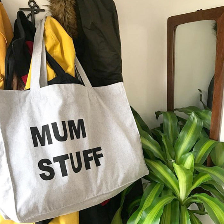 MUM STUFF TOTE GREY