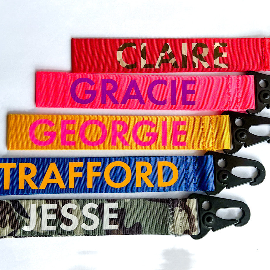 PERSONALISED WRISTLET KEY RING